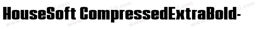 HouseSoft CompressedExtraBold字体转换